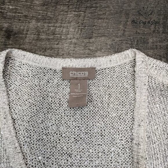 Chico's Sleeveless Sweater Top Size 1 (8-10) - Picture 2 of 5